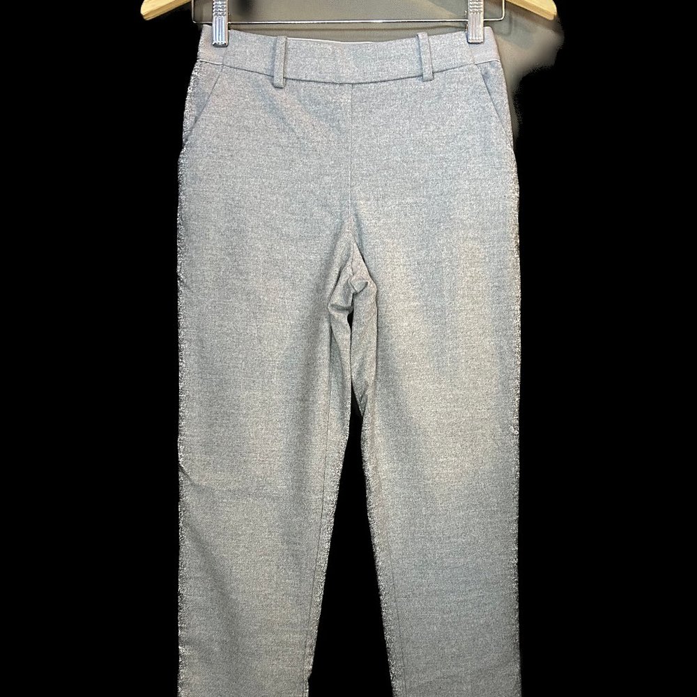 Grey Stretchy Straight Leg Dress Pants by H&M Size 2